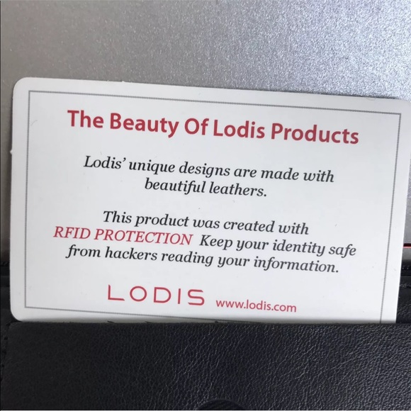 Lodis Black Leather Wallet RFID Protection New - Picture 3 of 8